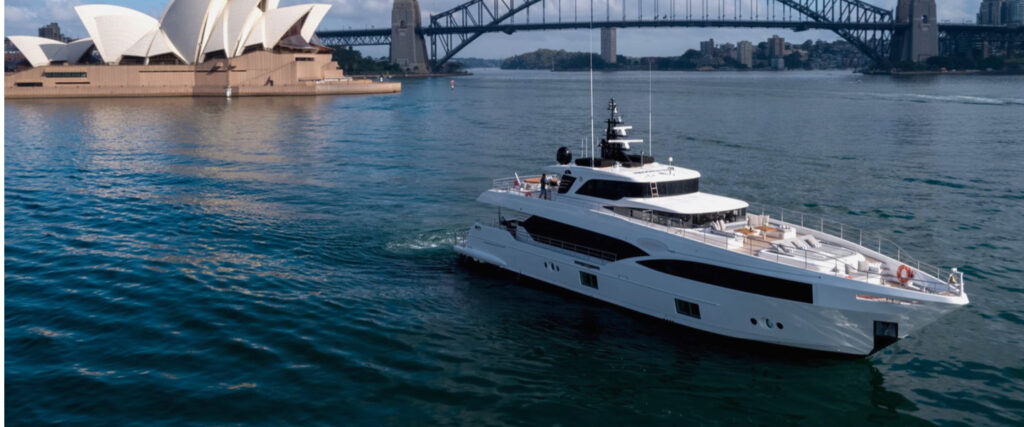Yacht on Sydney Harbour